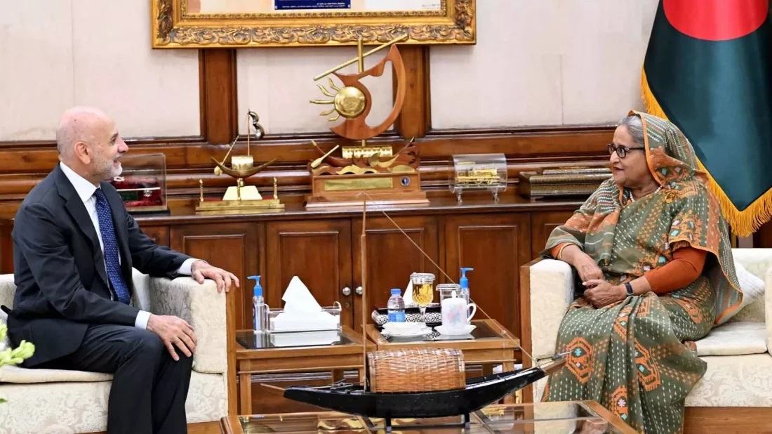 PM invites Italian investment in Bangladesh's economic zones