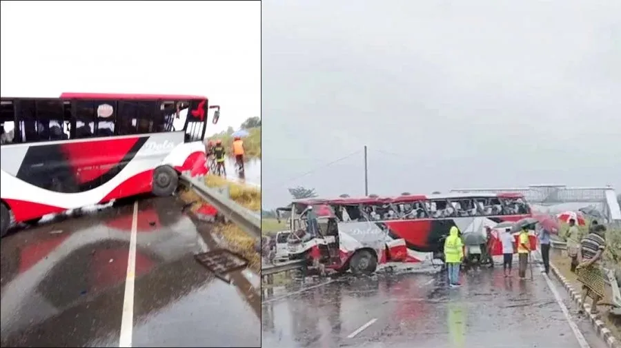 Two killed as bus hits road divider on Bangabandhu expressway