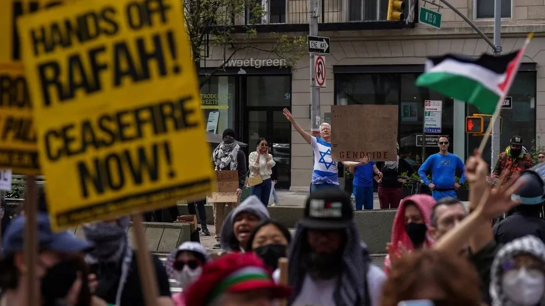 Tensions flare at US universities over Gaza protests