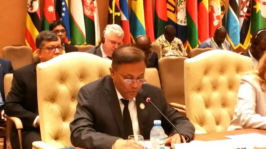 Foreign Minister calls for peace, support to Palestine, Rohingya repatriation