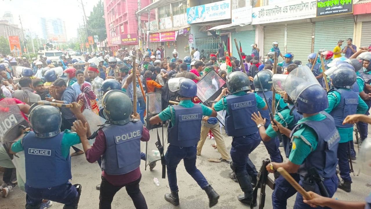 Police attack on the 'March for Justice' program across the country
