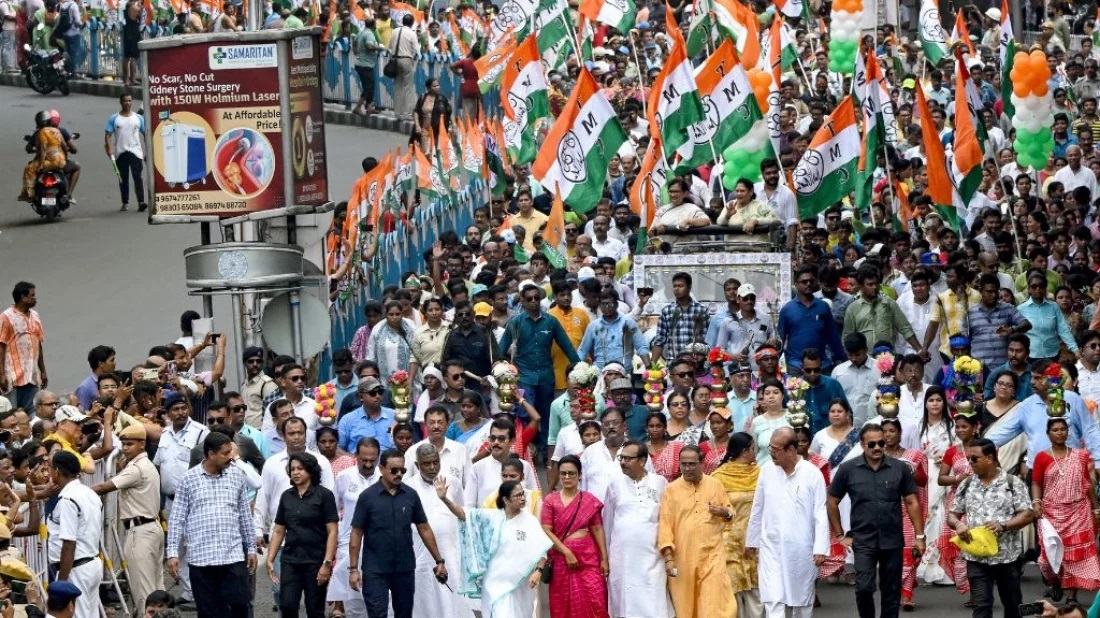 West Bengal: Mamata’s Trinamool leads in 33 seats, BJP in 8