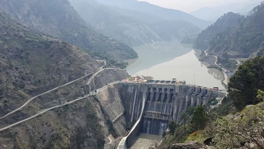 damaged hydropower plant in Pakistani Kashmir