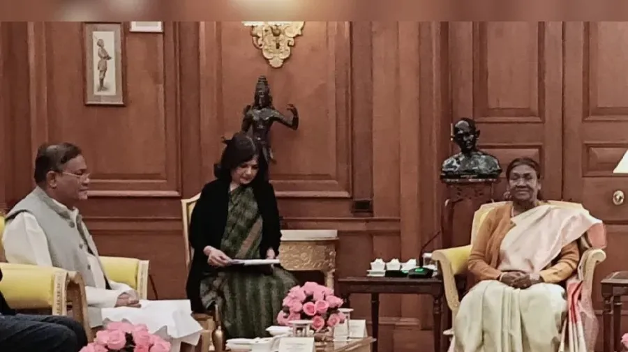 FM Hasan meets India President Droupadi Murmu