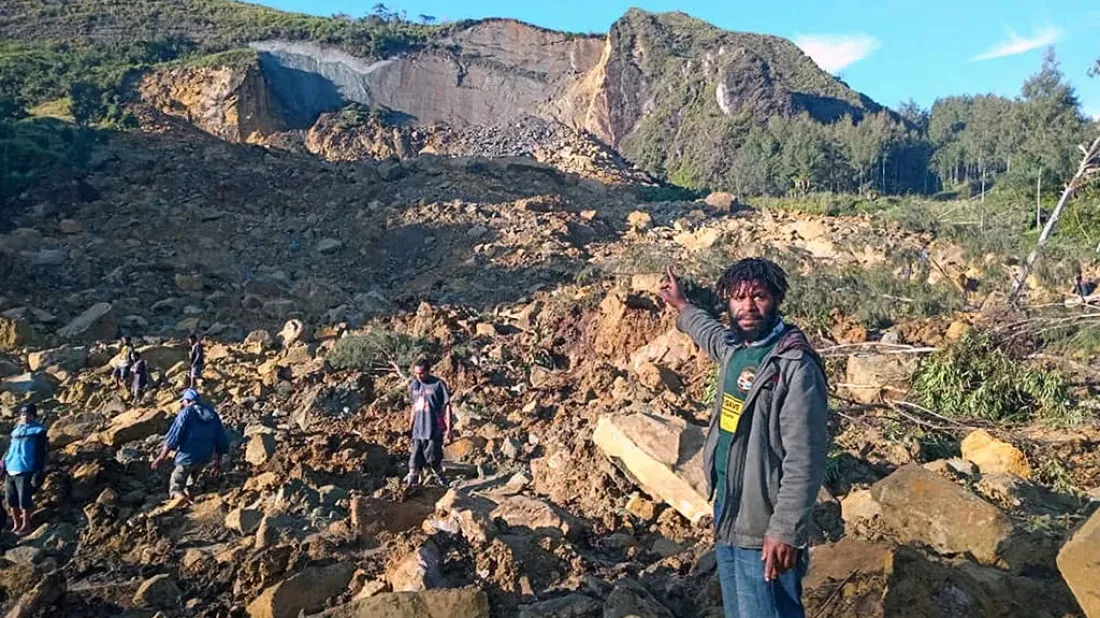 Over 100 believed killed by a landslide in Papua New Guinea