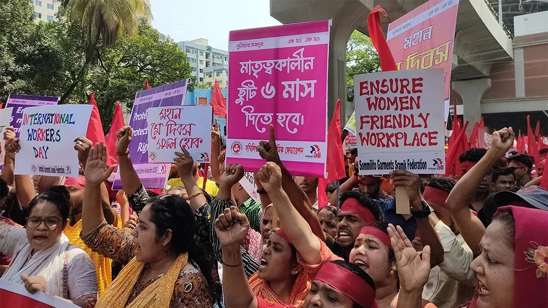Workers hold May Day rallies to call for better labour rights