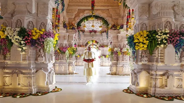 Modi inaugurates controversial Ayodhya temple