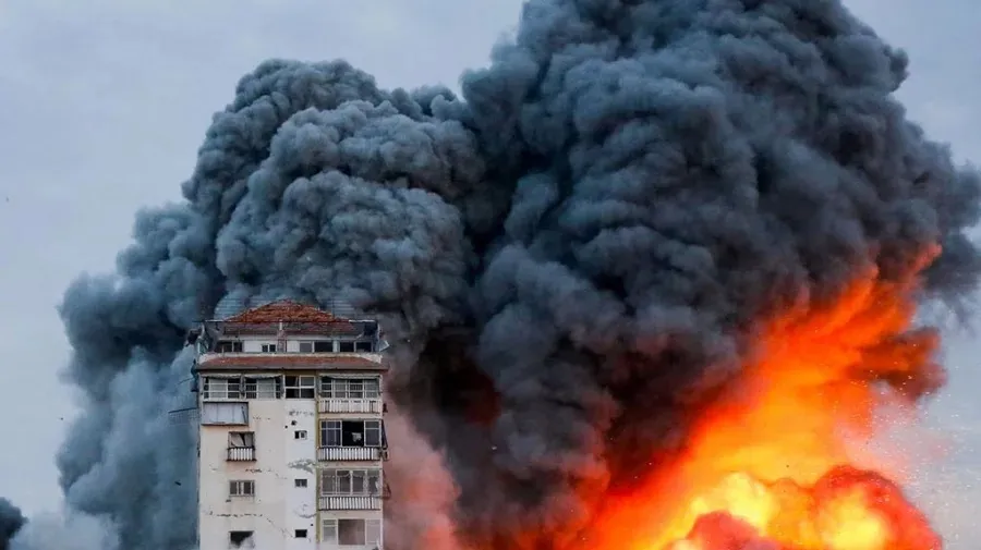 Strikes pound Gaza on Day 100 of Israel-Hamas war
