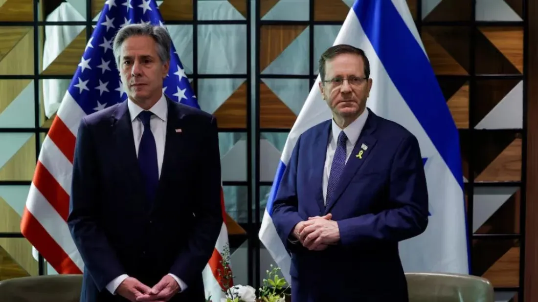 In Israel, Blinken set to push Netanyahu for sustained aid into Gaza