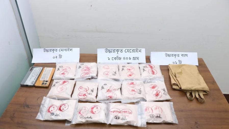 Two arrested with heroin worth 1.5C in Gazipur