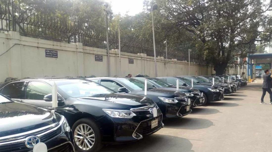 40 cars ready to take new cabinet members to Bangabhaban