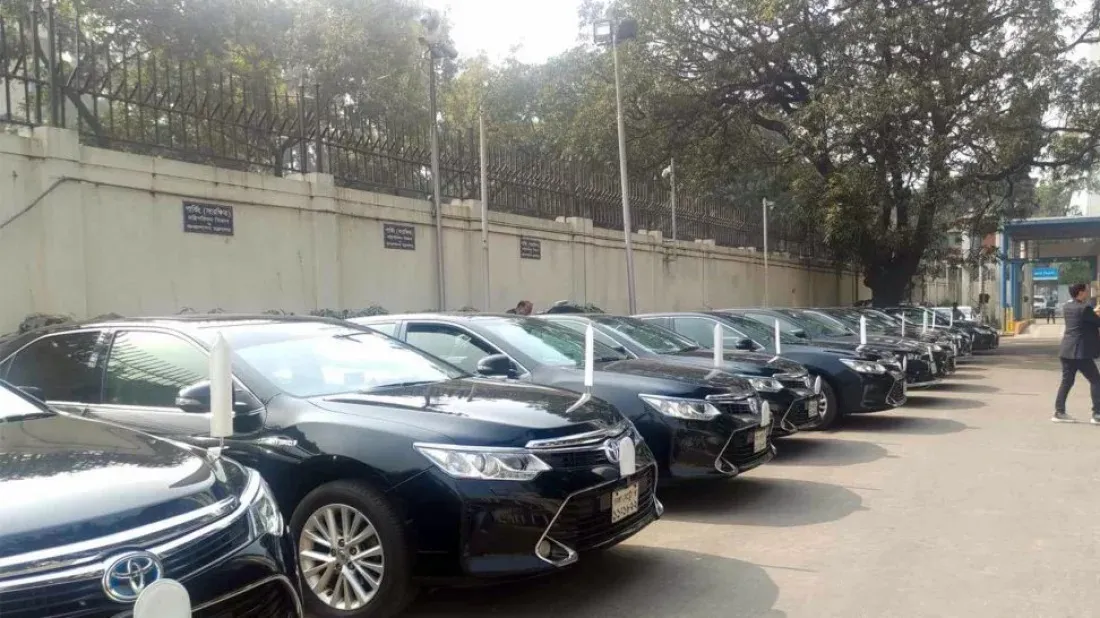40 cars ready to take new cabinet members to Bangabhaban