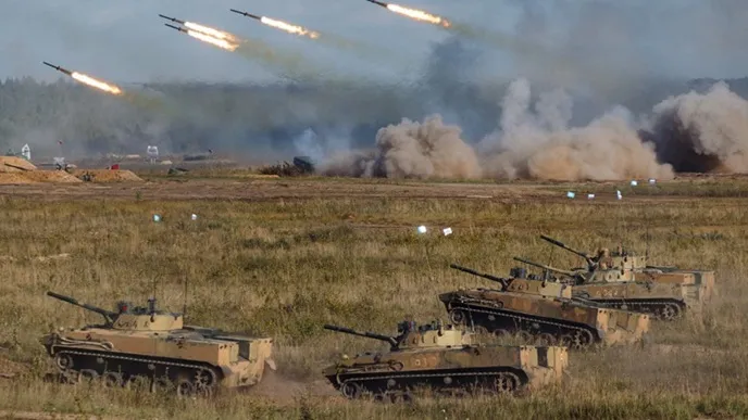 Russia and Belarus start military exercise near NATO border after drone incursion
