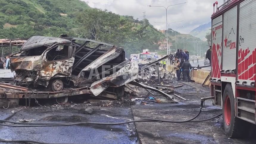 16 dead in motorway pile-up in Venezuela: fire brigade