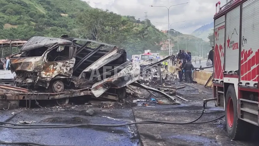 16 dead in motorway pile-up in Venezuela: fire brigade