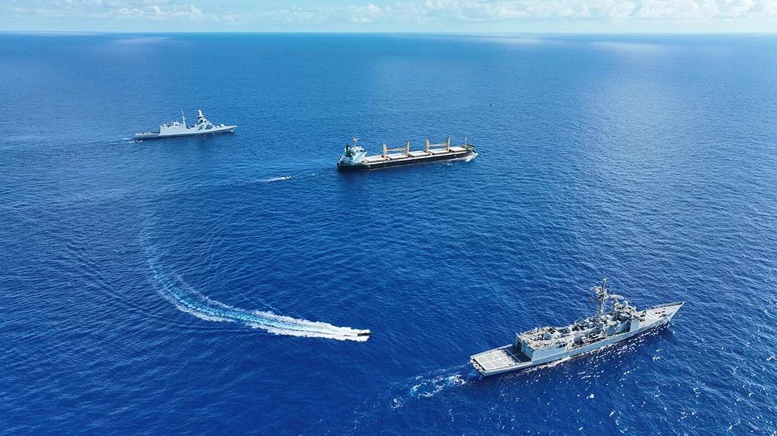 Warships escort MV Abdullah en route to Dubai