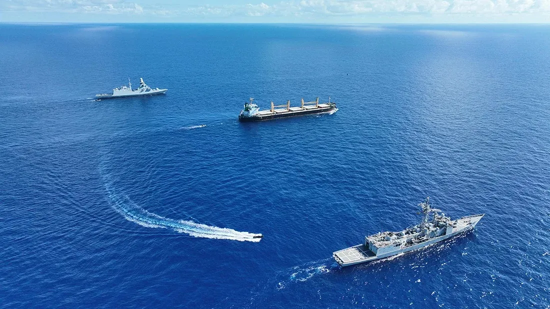 Warships escort MV Abdullah en route to Dubai