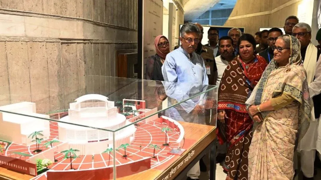 PM opens Mujib and Independence at Parliament building