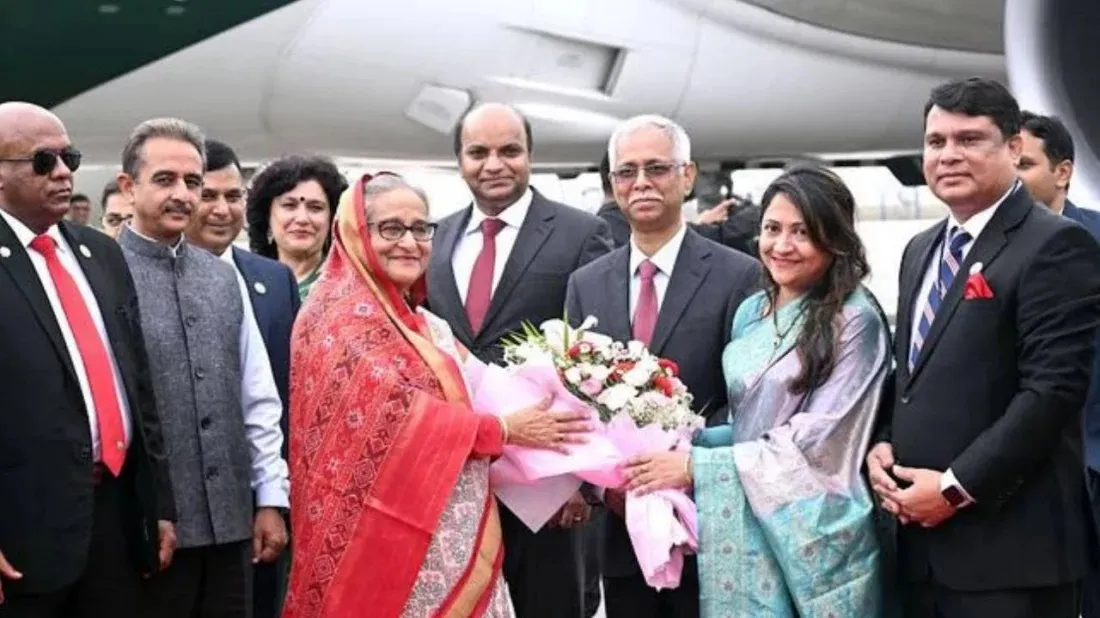 PM Hasina arrives in New Delhi on two-day state visit