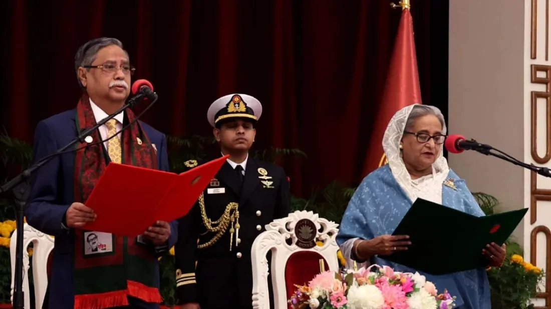 Sheikh Hasina sworn in as prime minister for historic 5th term