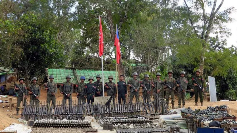 Myanmar rebel group claims control of town bordering India, Bangladesh