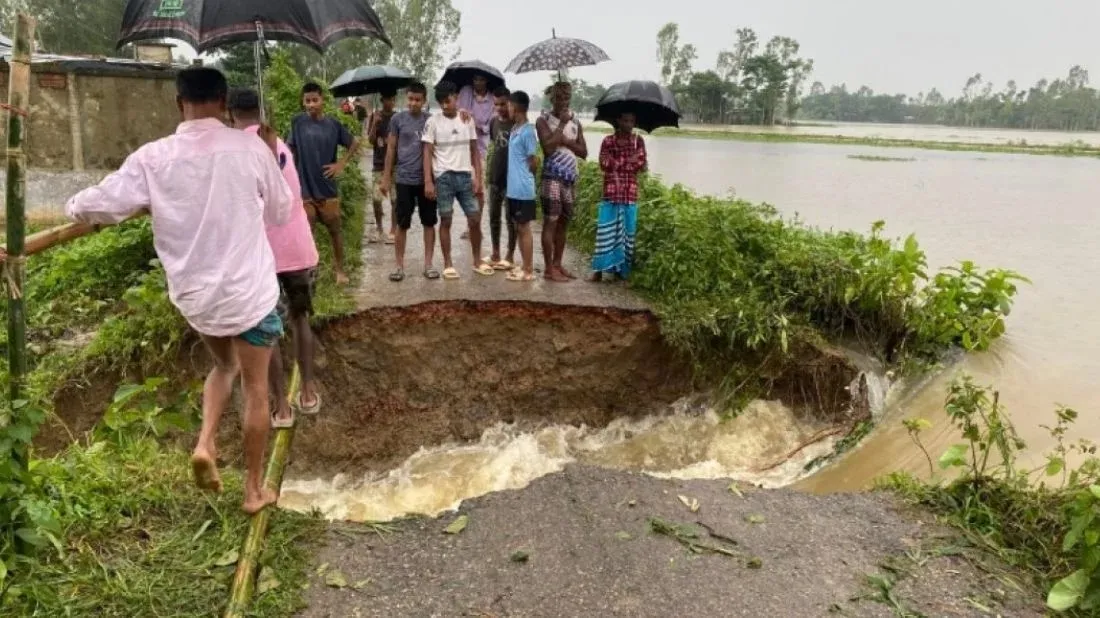 Habiganj flood: More villages, roads inundated