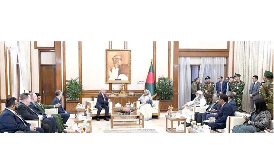 PM Hasina tells British parliamentary team: BNP relies on other force to go to power