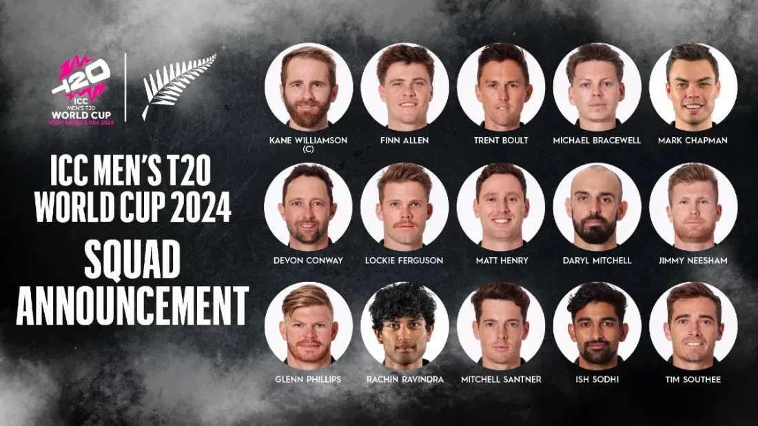 New Zealand announce squad as skipper Williamson set for sixth T20 World Cup
