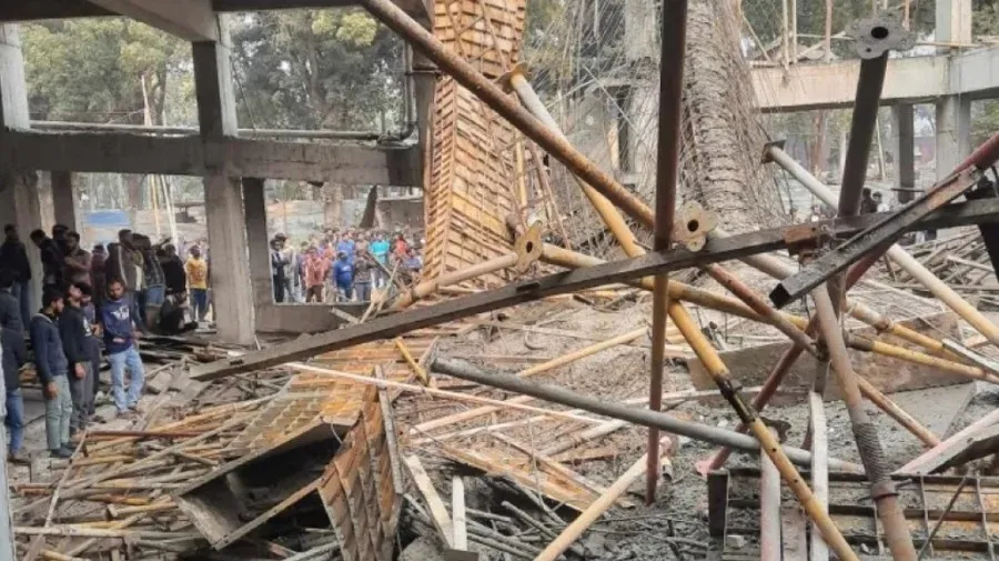 Several feared trapped, 9 injured as RU under-construction dorm roof collapses