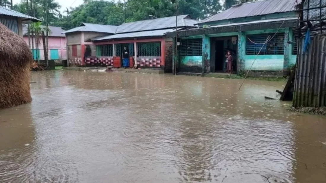 50 Habiganj villages go underwater, over 100,000 marooned