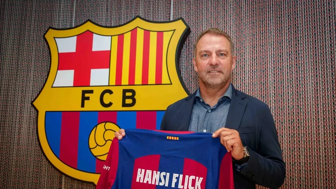 Flick determined to win titles at Barca after being appointed coach