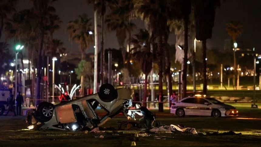One tourist killed, 5 injured in Tel Aviv car ramming attack