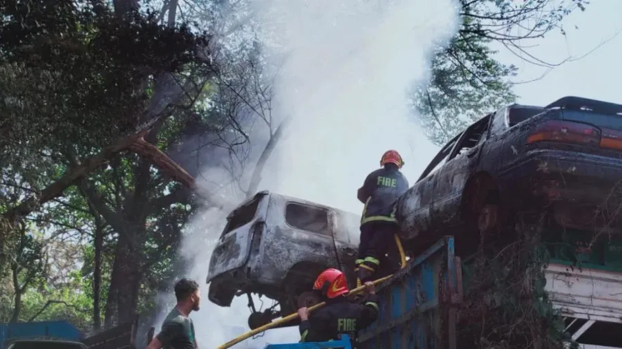 Fire at Shahbagh scrapyard under control