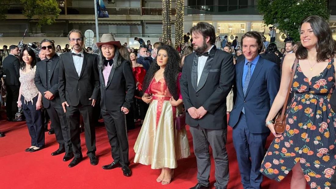 Bangladeshi film critic Reeti walks Cannes red carpet in Katan gown