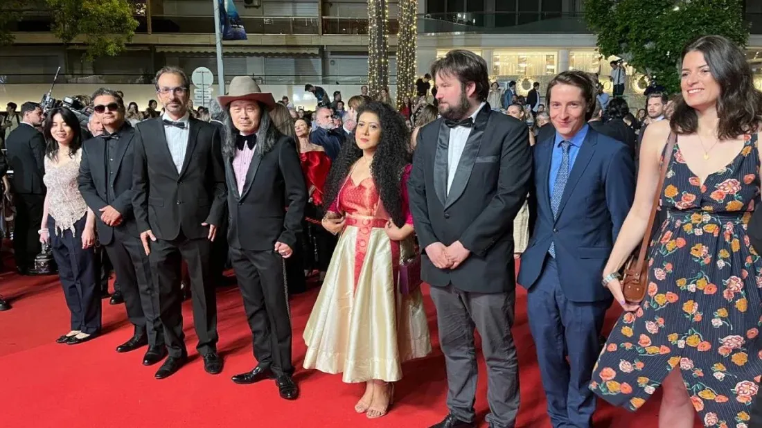 Bangladeshi film critic Reeti walks Cannes red carpet in Katan gown