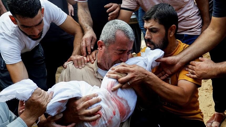 Gaza communications down as Israel searches main hospital