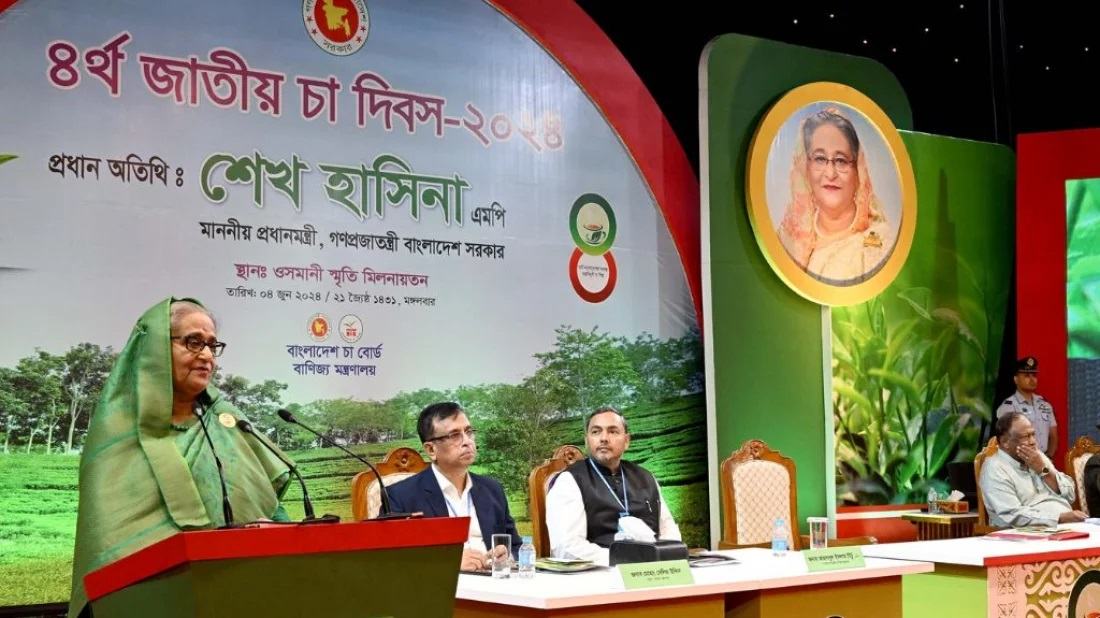 PM Hasina calls for more diversified tea products