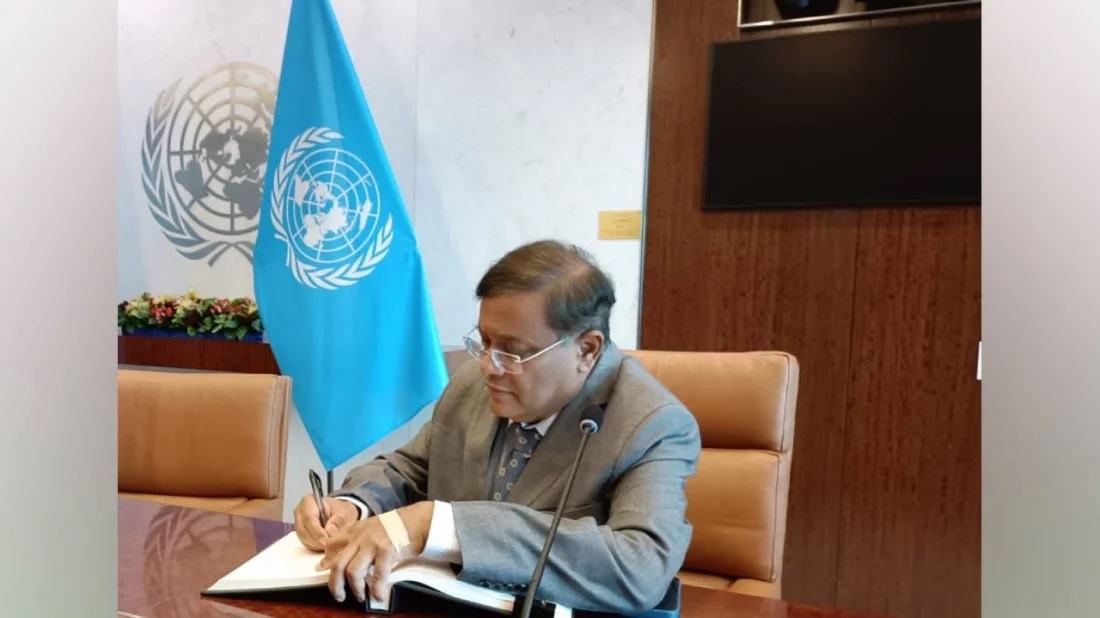 FM reaffirms Bangladesh's commitment for UN peacekeeping