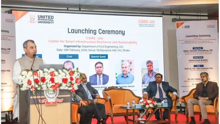 Inauguration of Centre for Smart Infrastructure Resilience and Sustainability held at UIU