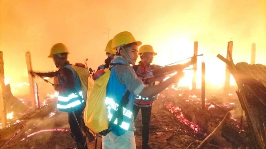 UNHCR: Nearly 7,000 Rohingya refugees homeless as fire blazes through camp in Cox’s Bazar