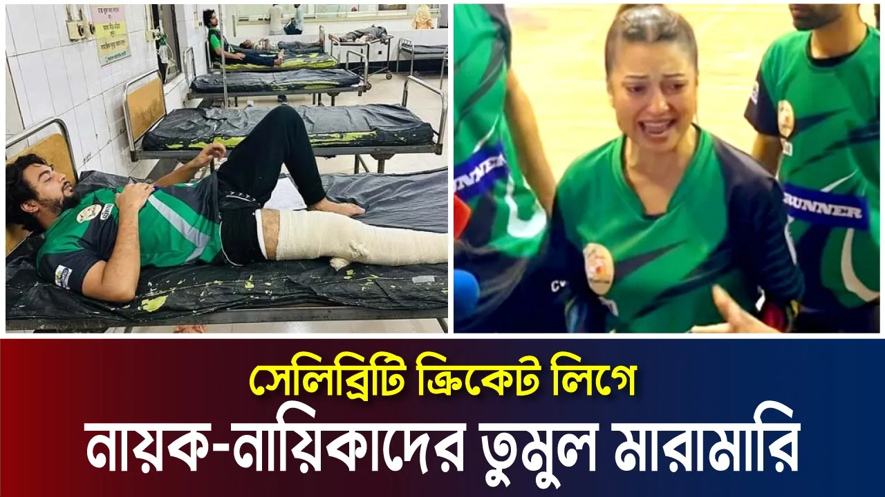 সেলিব্রেটি ক্রিকেট লিগে তারকাদের মারামারি