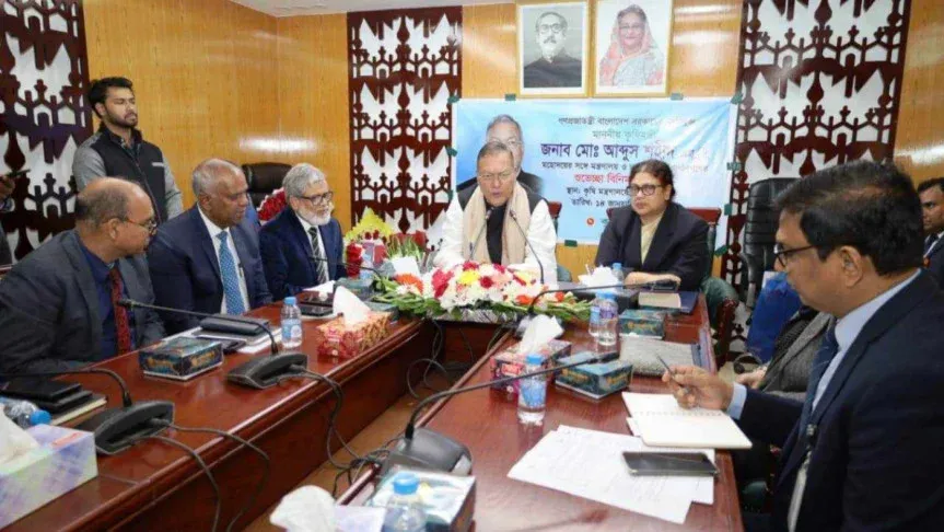 সিন্ডিকেট নিয়ন্ত্রণে সর্বোচ্চ গুরুত্ব দেওয়া হবে : কৃষিমন্ত্রী