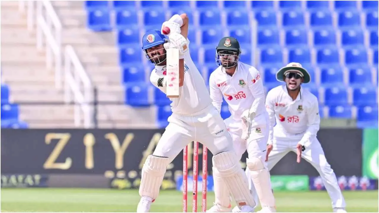 রহমত শাহর দায়িত্বশীল ব্যাটিংয়ে সুবিধাজনক অবস্থানে আফগানিস্তান