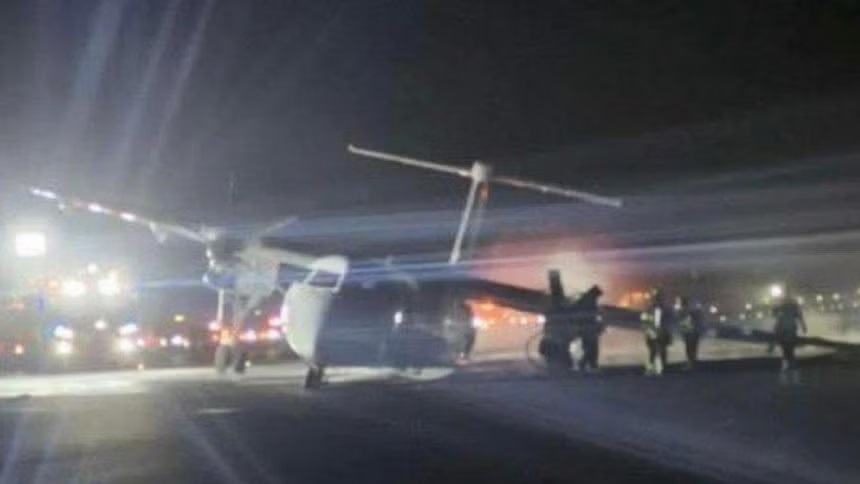Fire breaks out after Air Canada Express flight makes emergency landing