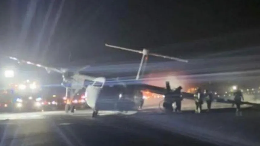 Fire breaks out after Air Canada Express flight makes emergency landing