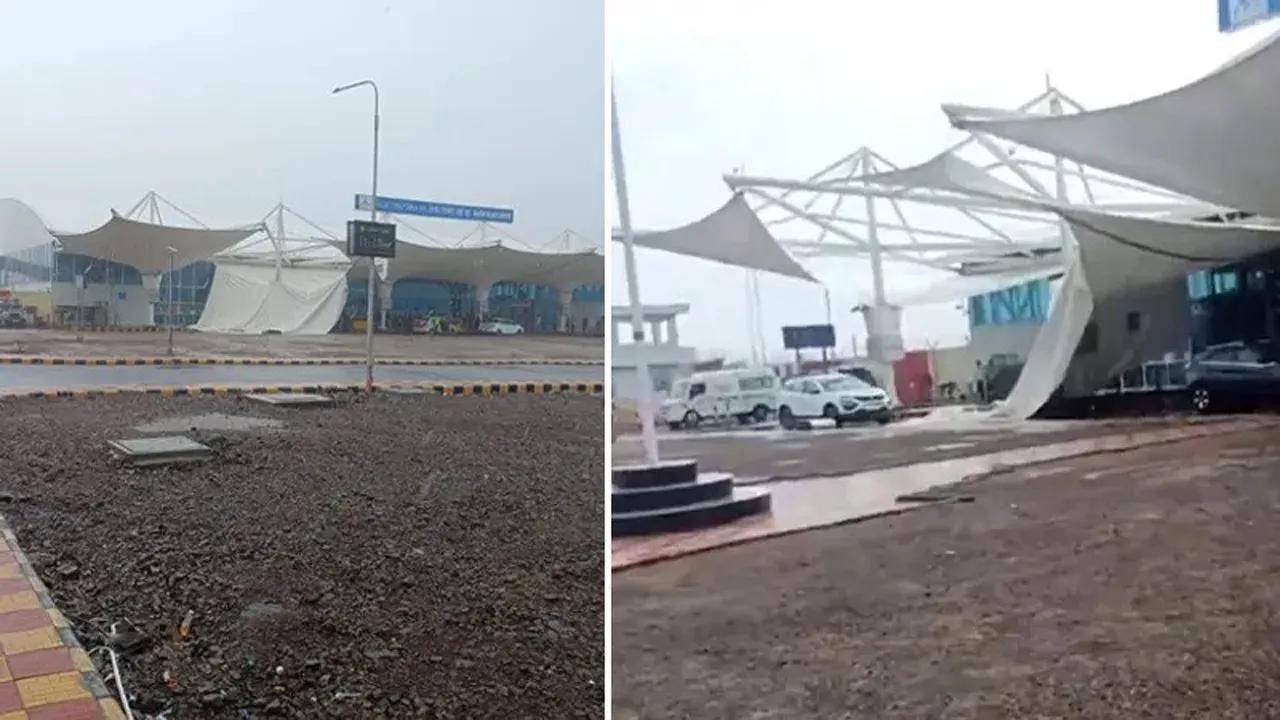 একদিনের ব্যবধানে ভারতে ধসে পড়ল আরেক বিমানবন্দরের ছাউনি