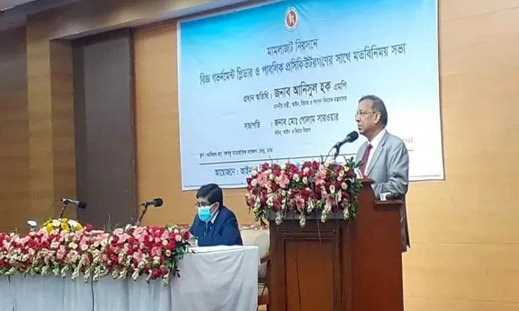 আইসিটি আইনে মামলার সঙ্গে সঙ্গে সাংবাদিকদের গ্রেপ্তার নয় : আইনমন্ত্রী