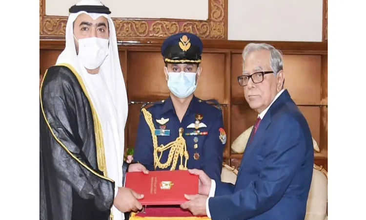 রাষ্ট্রপতির কাছে আমিরাতের রাষ্ট্রদূতের পরিচয়পত্র পেশ