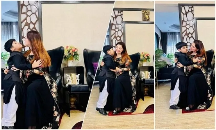ছেলেকে আব্রাহামকে নিয়েই অপু বিশ্বাসের ঈদ