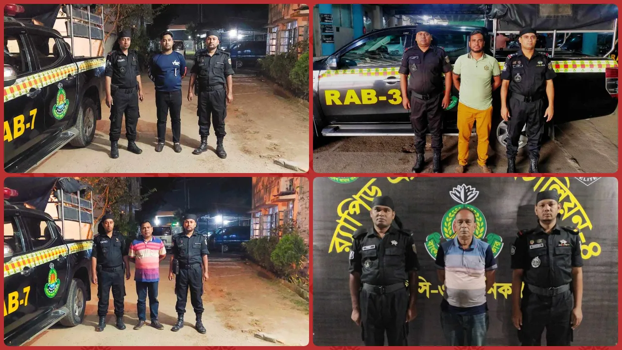 অবরোধের প্রথম দিন র‍্যাবের হাতে গ্রেপ্তার ২০
